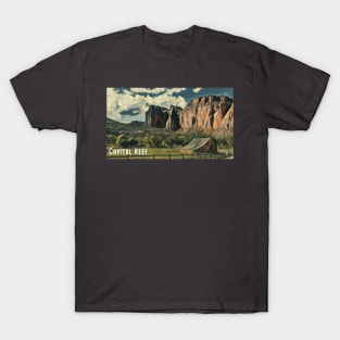 Capitol Reef National Park Watercolor T-Shirt